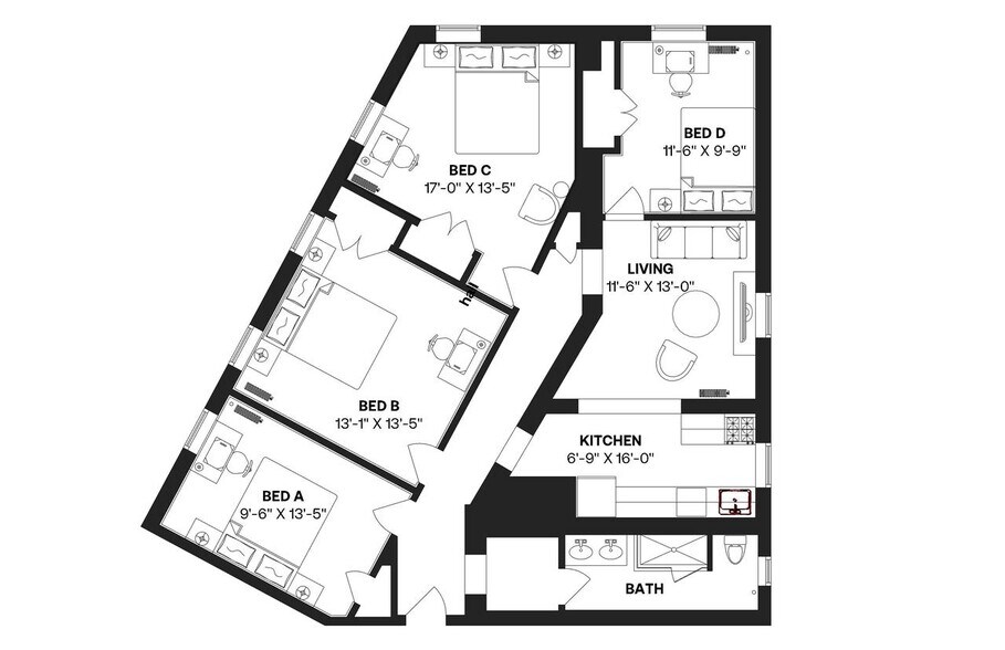 Building Photo - Room in Shared 4 bed/1 bath home