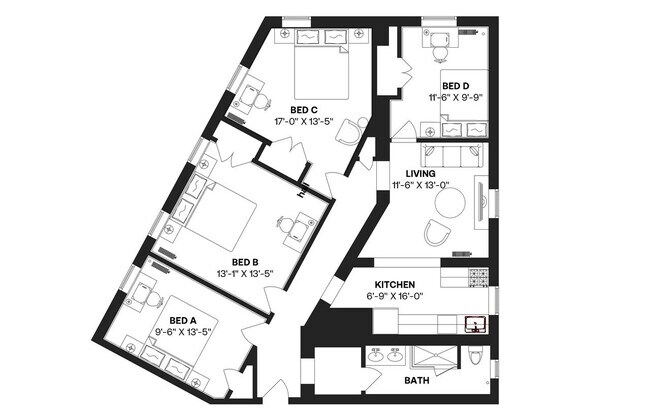 Building Photo - Room in Shared 4 bed/1 bath home