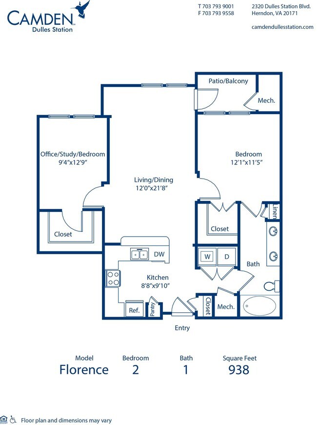 Floorplan - Camden Dulles Station