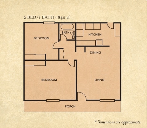 2BR/1BA - Cartersville Garden Apartments