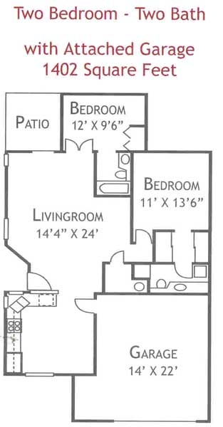 2BR/2BA - Grand Villa Apartments