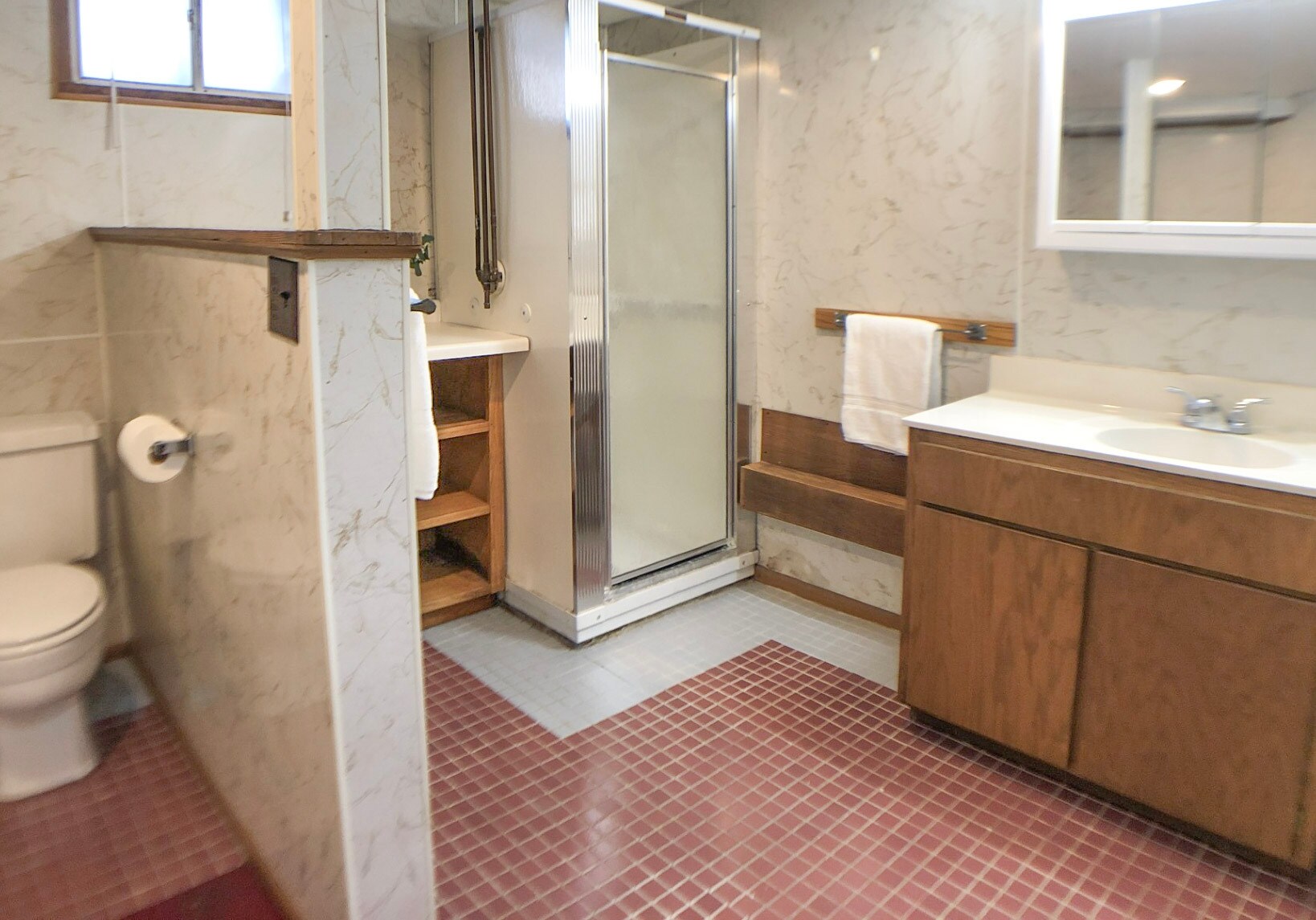 Bathroom with shower - 223 E Rose St