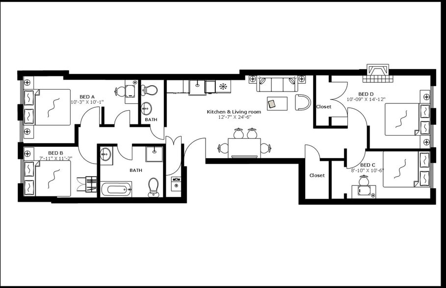 Building Photo - Room in Shared 4 bed/2 bath home