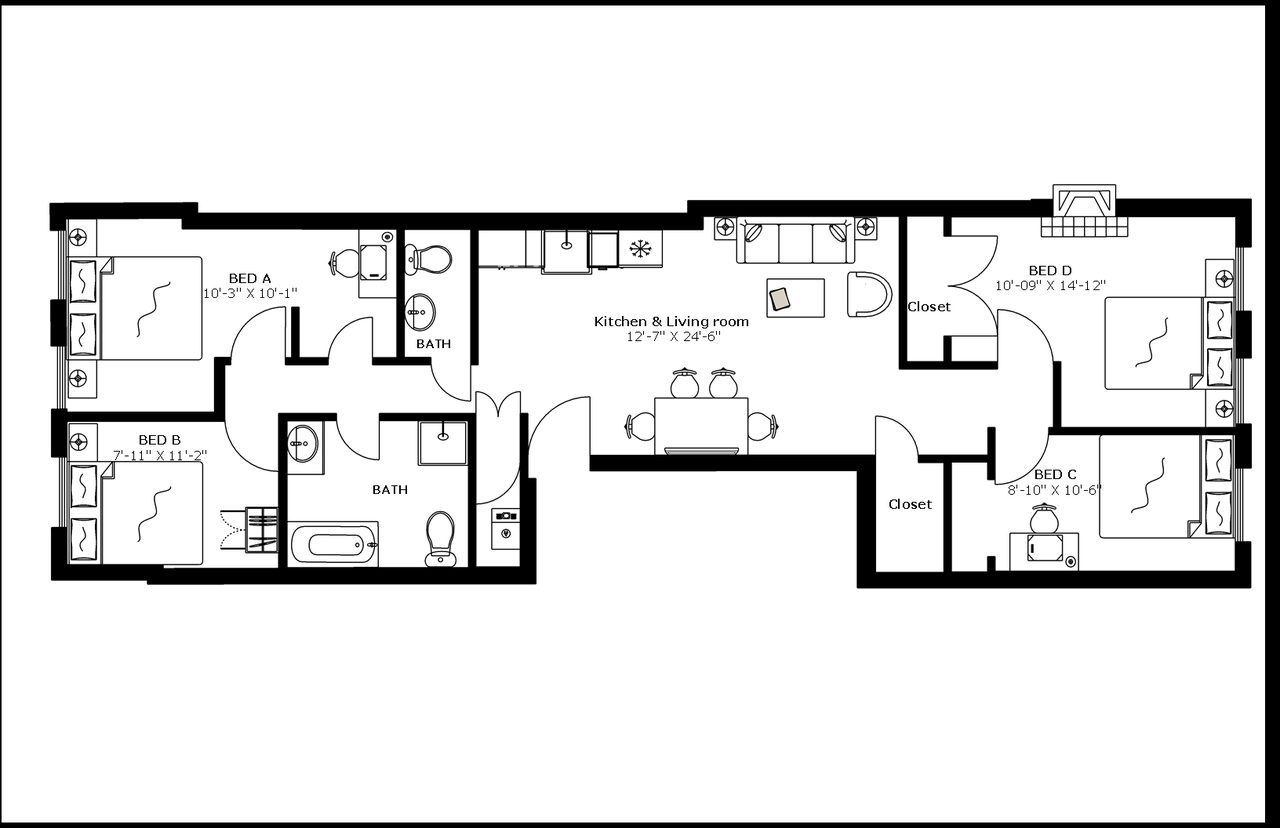 Building Photo - Room in Shared 4 bed/2 bath home