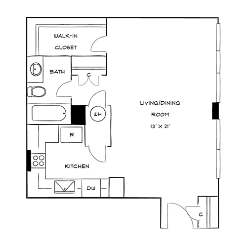 Floorplan - The Residences at Capital Crescent Trail