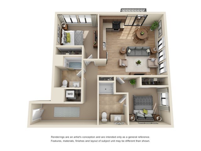 2 bed 2 bath - Park 19