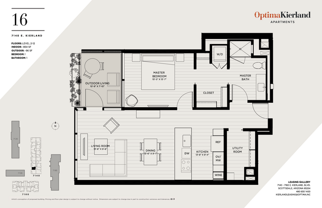 Floorplan - Optima Kierland Apartments