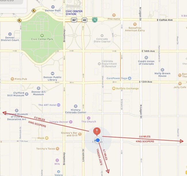 Map - 1105 N Sherman St