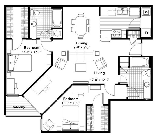 Floorplan - The Moxie on Union Hill