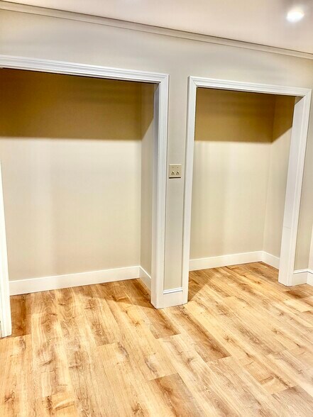 Bedroom closets before doors - 64 Foreside Rd
