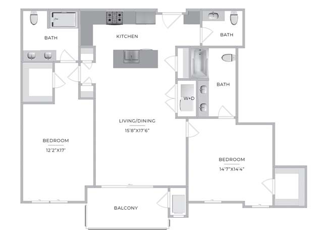 Floorplan - Barclay Chase Apartment Homes