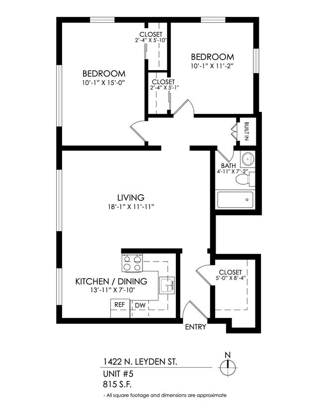 Floorplan - 1422 Leyden