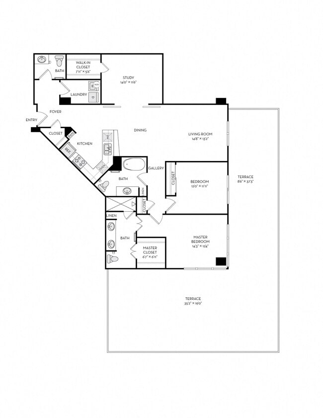 Floorplan - The Heights at Park Lane