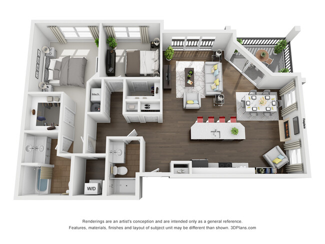 Floorplan - Excelsior Park Apartments