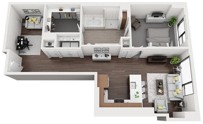 Floorplan - 1000 Speer by Windsor