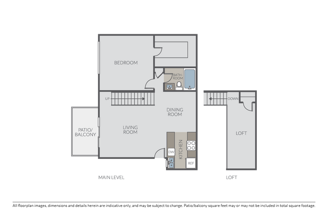 Plan 1B Loft - Boulevard