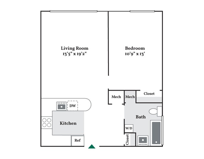 Floorplan - 4602 Canton Street Apartments