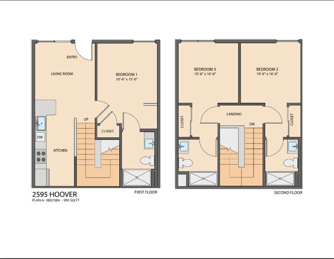 3 Bedroom 3 Bathroom Townhome - Element by Stuho