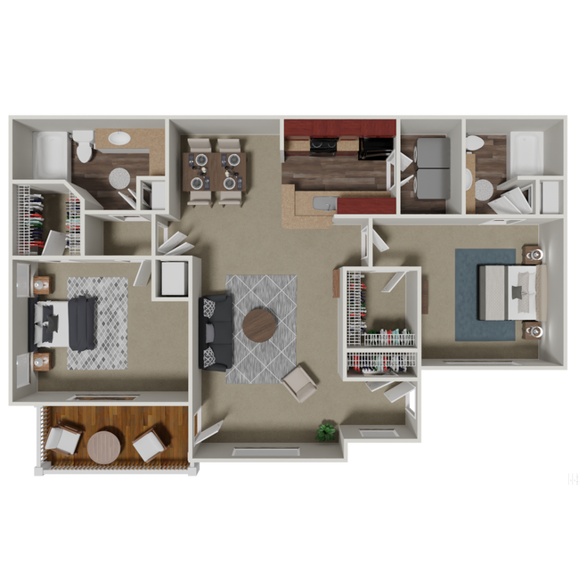 Floorplan - Crestmark Apartment Homes