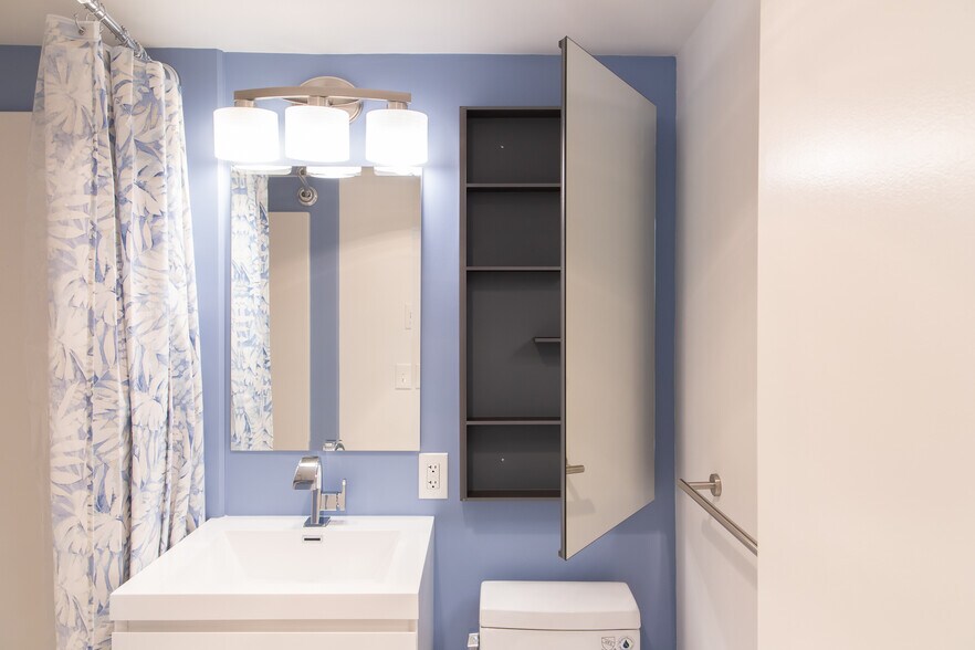 Oversized medicine cabinet in second bathroom - 511 1st St N