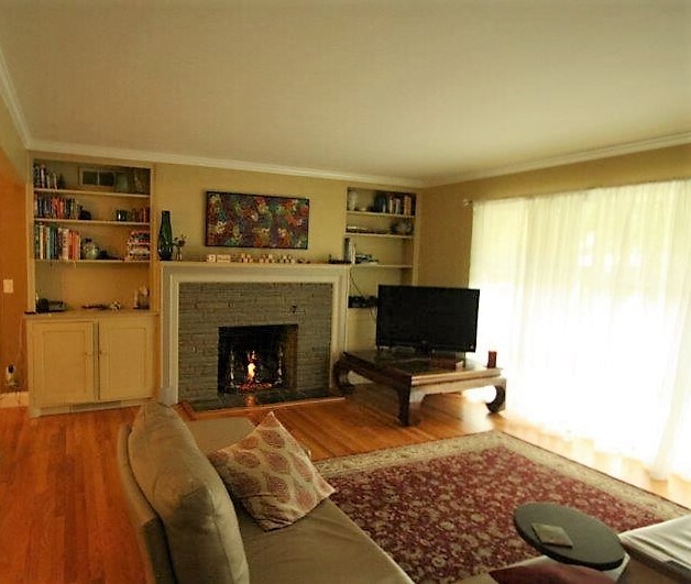 living room with fireplace - 61 Cornell Blvd