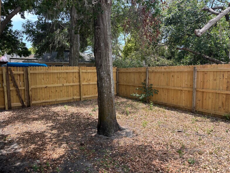 Southwest backyard fully fenced - 931 Florida Ave