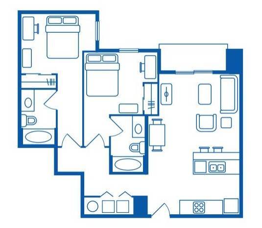 2 BEDROOM, 2 BATH D - Alight Birmingham