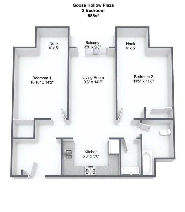 Floorplan - Goose Hollow Plaza
