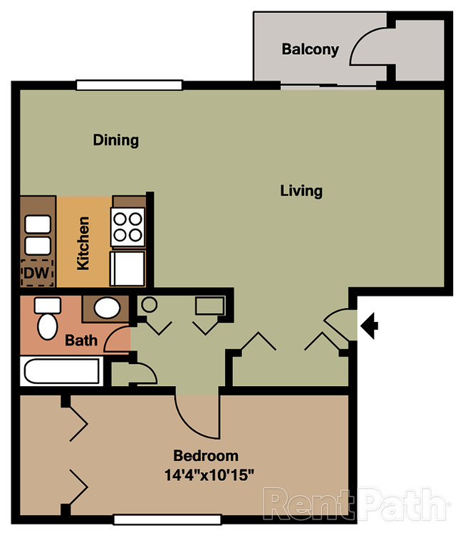 Floorplan - Hamilton Square Apartments