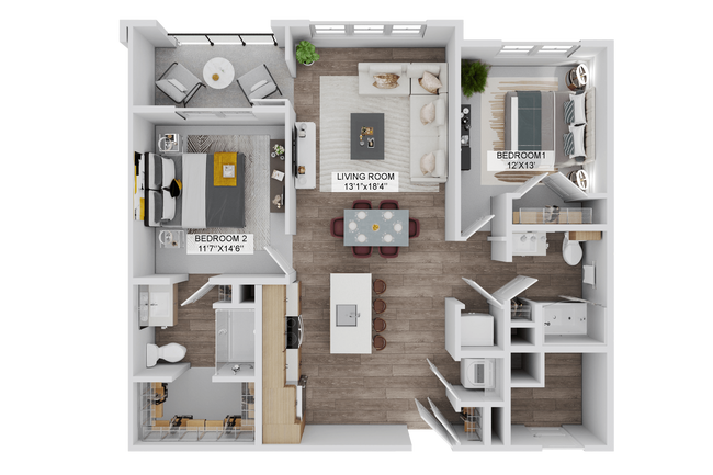 Floorplan - The Stadler Luxury Apartments