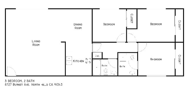 3BR/2BA - Burnet Garden Apartments