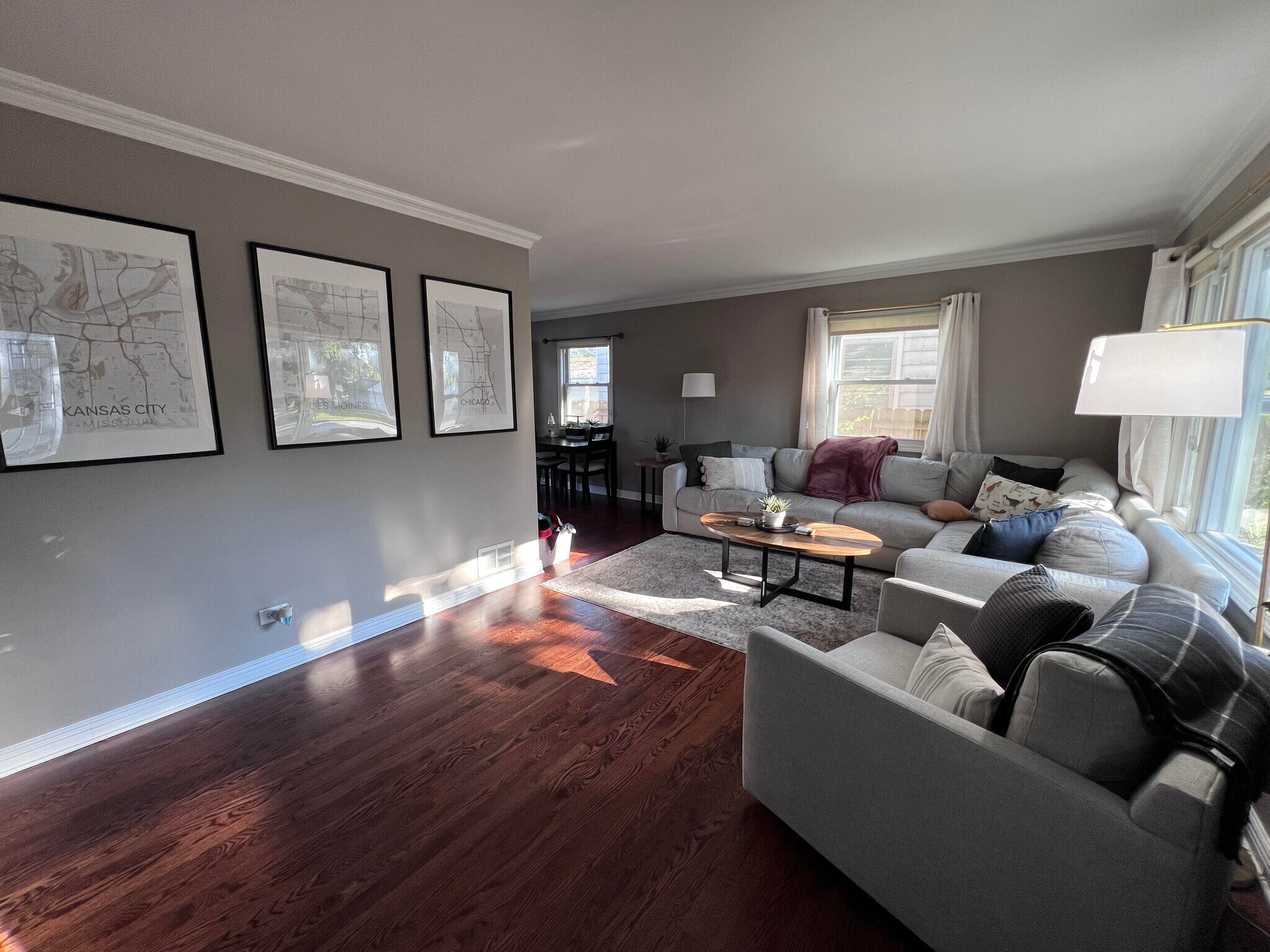 Front door, front living space. - 1336 N Eagle St