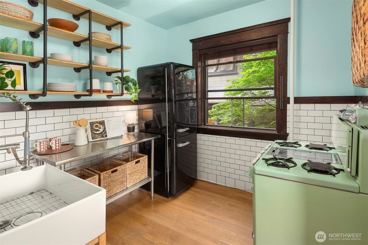 Kitchen Window and Smeg Fridge - 416 E Roy St
