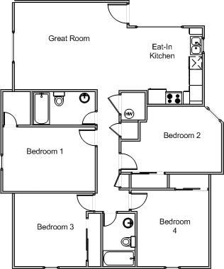 4BR/2BA - Holiday Apartments