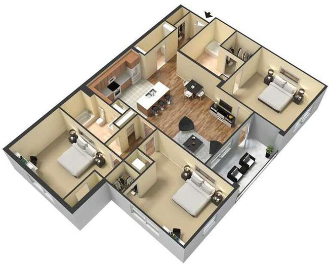 Floorplan - Meridian Park Apartments