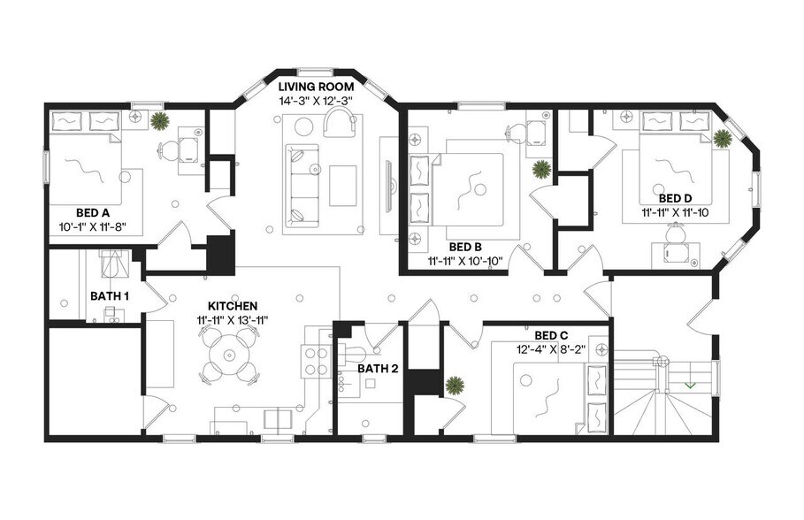 Building Photo - Room in Shared 4 bed/2 bath home