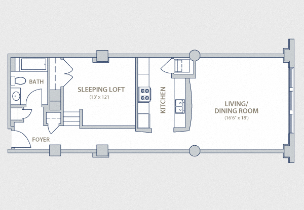 Floorplan - The Lofts At 1835 Arch