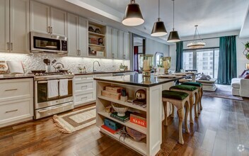 Custom Model Kitchen with Dine-In Gourmet Kitchen Islands, Stainless Steel Appliances, and Gas Ranges Stoves - The Christopher