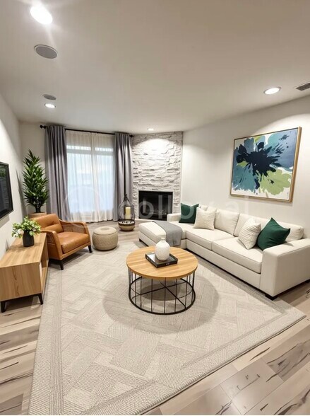 Living Room - 3711 Holland Ave
