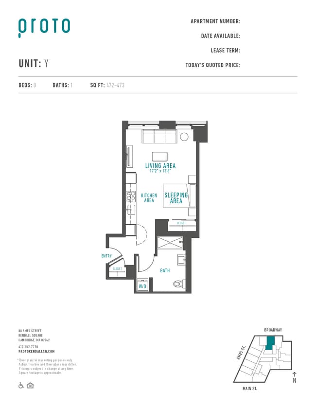 Floorplan - Proto Kendall Square