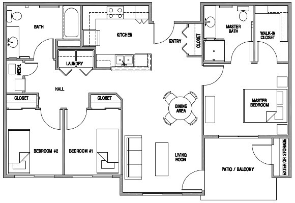 Floorplan - Trailwinds Apartments