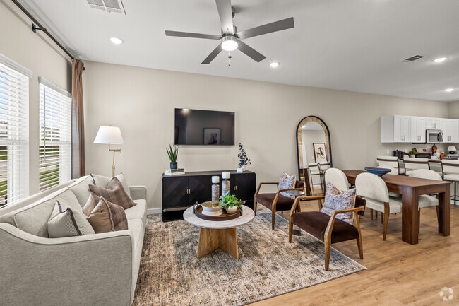 3BR, 2.5BA - 1,451SF - Living Room - Living Fully Orchard Farms