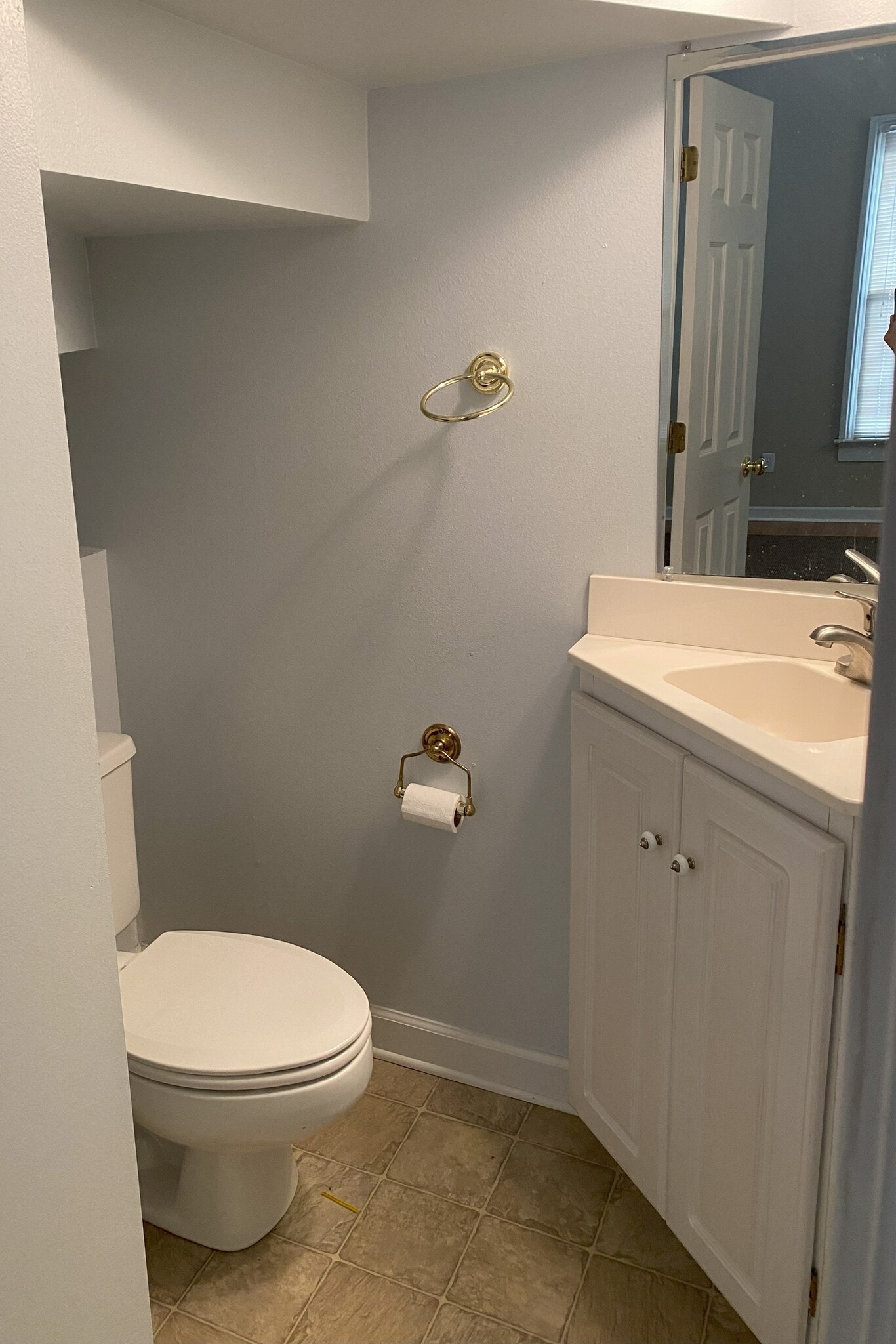 Downstairs Half Bath in Unit B - 2113 Gadsden St