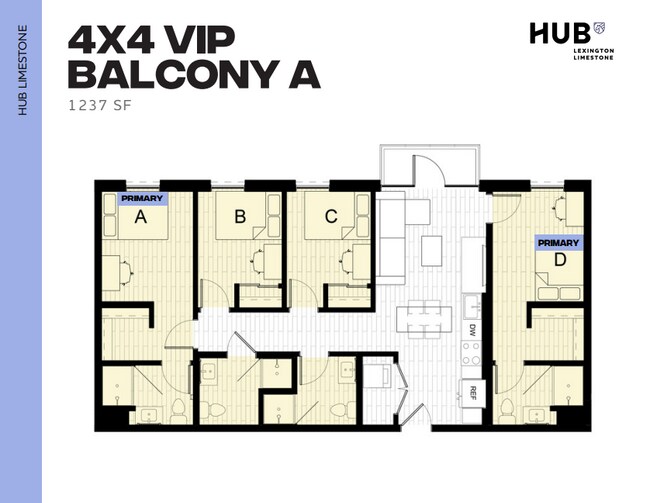 4x4 VIP Balcony A - Hub Limestone