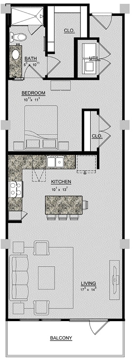 Floorplan - Magnolia Lofts on Vickery