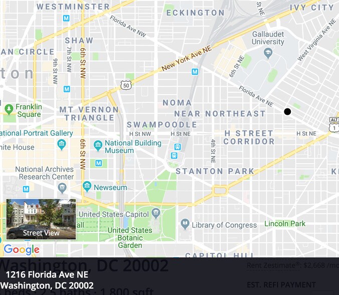 Located near metro + shopping + nightlife - 1216 Florida Ave NE
