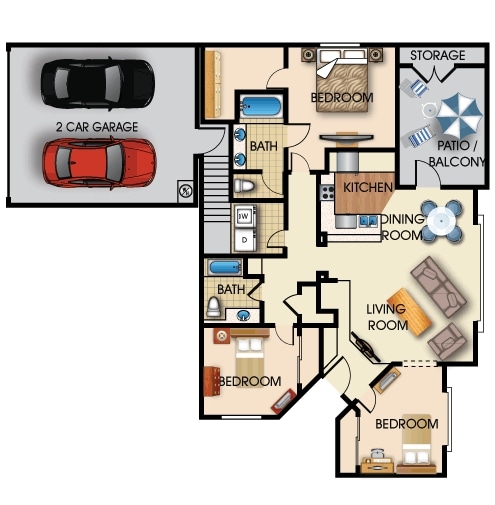 Andromeda 1 - Creek View Condominium Rentals