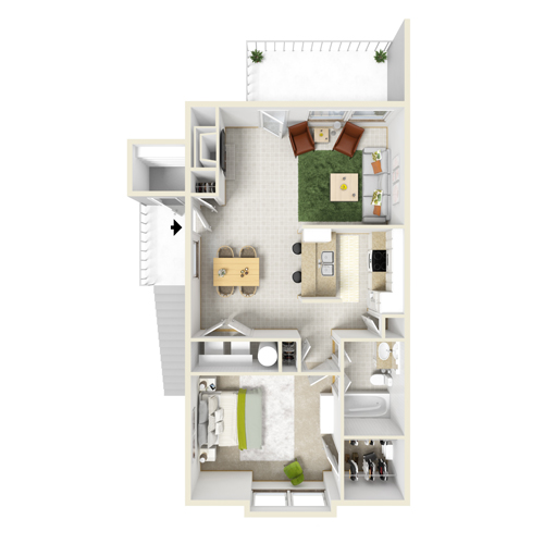 Floorplan - Courtyard Apartments and Mini Storage