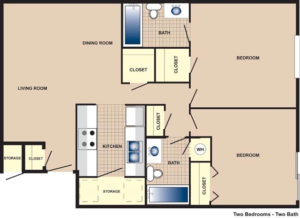 2BR/2BA - Summerwind