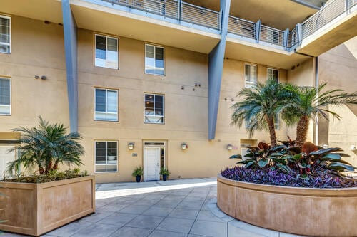 Outside Courtyard and Front Door - 5831 Seawalk Dr